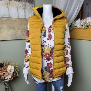 NWT Mustard Puffer Vest